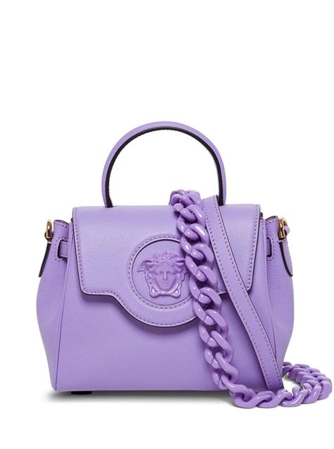 lavender versace bag|versace leather handbags.